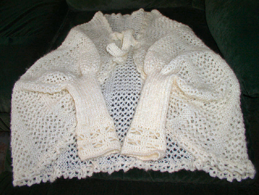 tricoter une liseuse aux aiguilles
